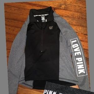 Victorias Secret PINK 3/4 Athletic Zip